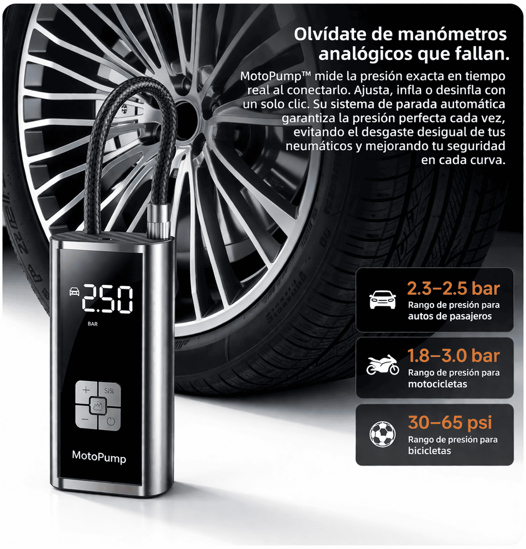 MotoPump – Inflador Inalámbrico